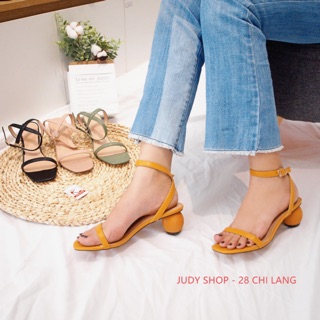 SANDAL Z A R A QUAI MẢNH GÓT TRÒN 5P