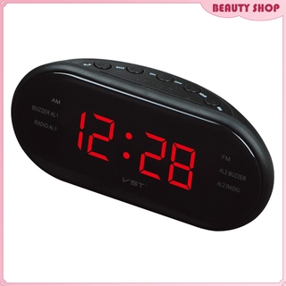 Digital LED Display Clock AM FM Radio Alarm Clock With Dual Alarm EU