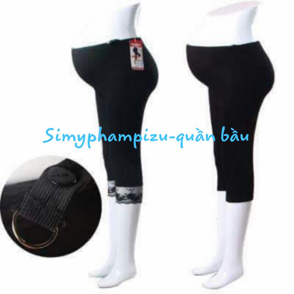 Quần bầu legging ngố trơn mịn mát