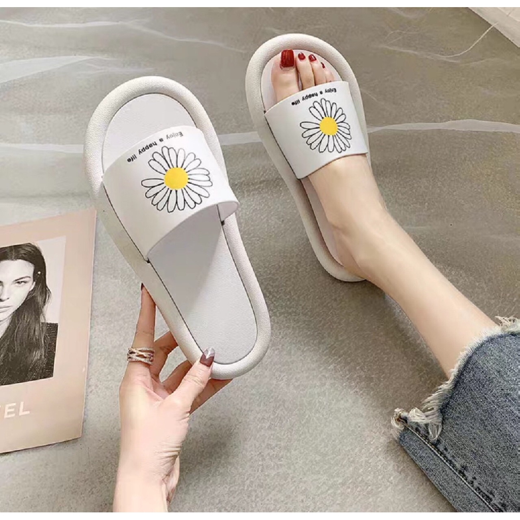 Dép hoa cúc nhựa thơm êm chân siêu hot ( hàng sẵn)