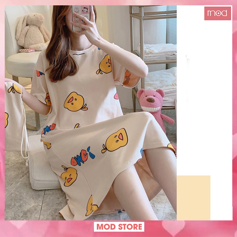 [𝐅𝐫𝐞𝐞𝐬𝐡𝐢𝐩 - 𝐇𝐚̀𝐧𝐠 𝐒𝐚̆̃𝐧] Váy Mặc Nhà Váy Ngủ Họa Tiết Đáng Yêu, Chất Cotton Mềm Mịn Diện Hè V6 | BigBuy360 - bigbuy360.vn