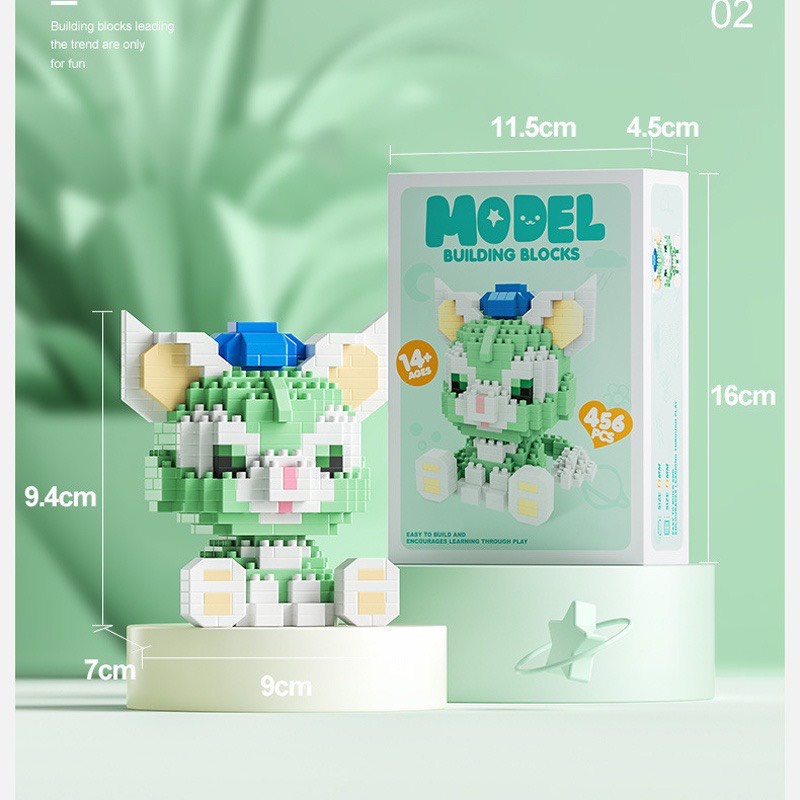 Đồ Chơi Lắp Ráp Nhân Vật Hoạt Hình 3D Siêu Đáng Yêu Dành Cho Bé