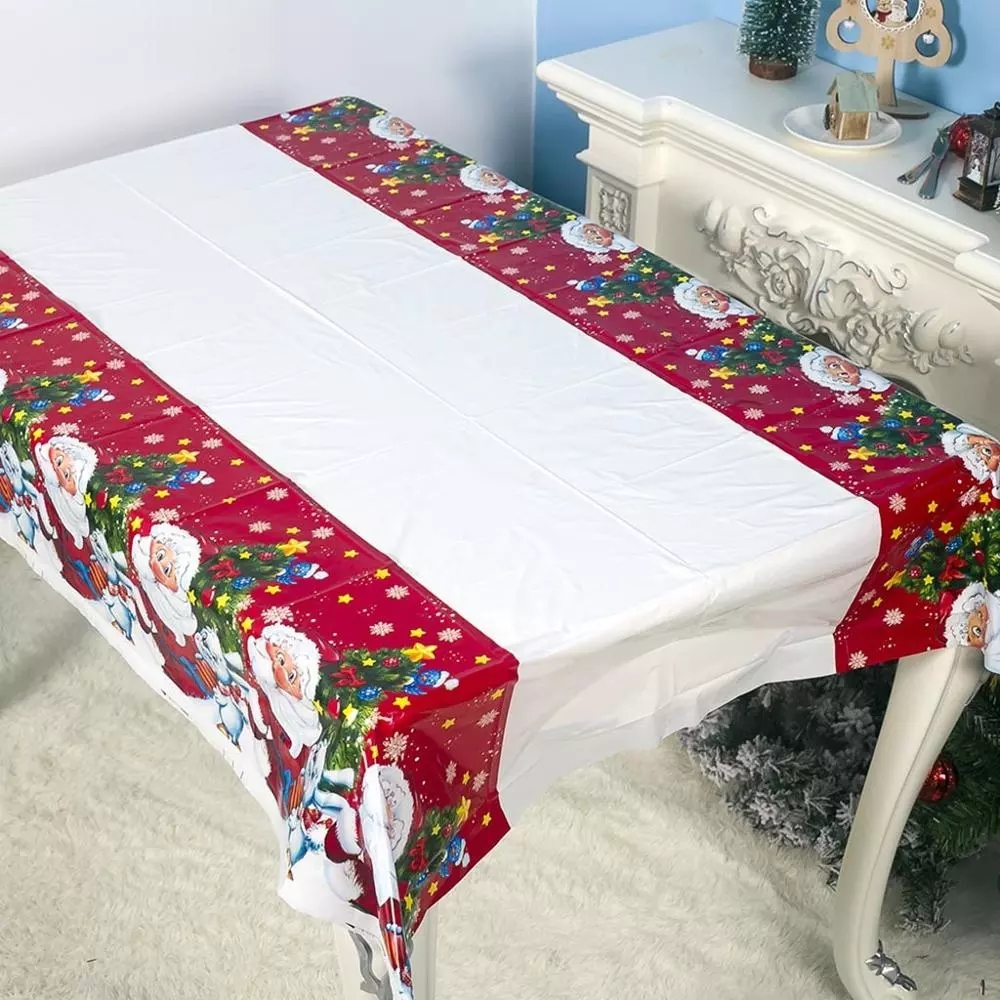 Khăn Trải Bàn Họa Tiết Giáng Sinh, Kích Thước 180x110cm