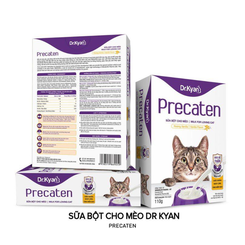 Đồ Ăn Cho Chó Mèo, Sữa Cho Chó Mèo, Sữa Precaten 110g