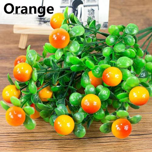 Đóa 6 nhành 18 trái cây mini dùng để trang trí xinh xắn đáng yêu