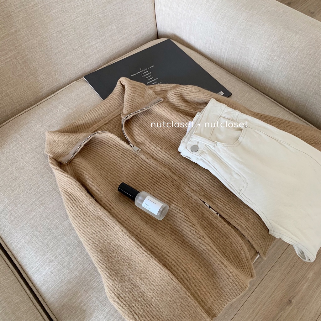 Áo len kéo khóa cổ cao _ A0312 | BigBuy360 - bigbuy360.vn