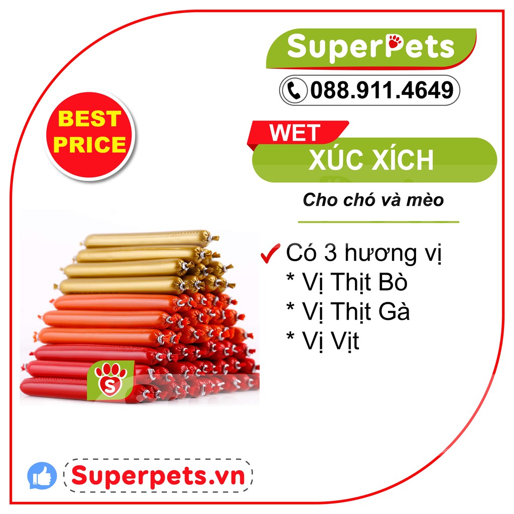 Xúc Xích Cho Chó Mèo Siêu Thơm Ngon Bổ Dưỡng Nhập Khẩu