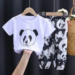 Set Đồ Thời Trang Mùa Hè Phong Cách Phương Tây Dành Cho Bé Trai 2021