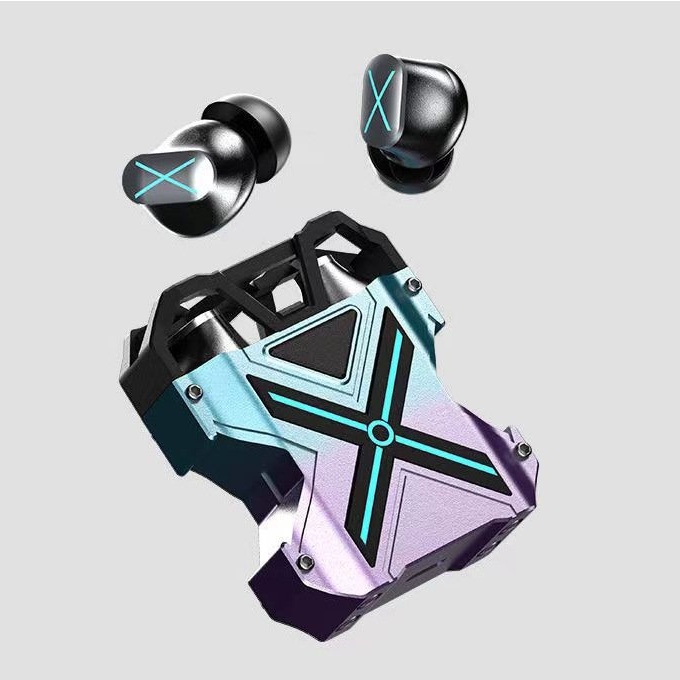 Tai nghe GAMING K89 có độ trễ bằng không nghe nhạc âm BASS mạnh mẽ, Tai nghe bluetooth K89 đèn LED chữ X nhiều chế độ
