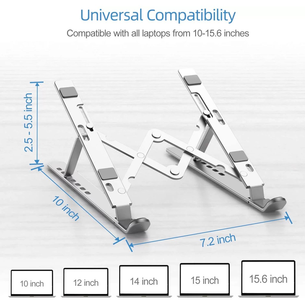 Giá Đỡ Laptop/Macbook NHÔM CAO CẤP - 7 mức điều chỉnh độ cao, Tản nhiệt laptop 15,6 inch SL-709 new 2021