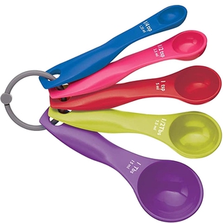 Set 5 muỗng nhựa đo lường nhiều màu