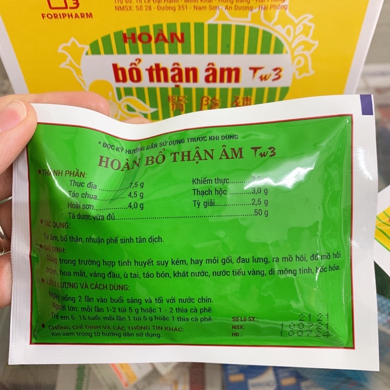 Viên hoàn Bổ Thận Âm Tw3 gói 50g hoàn cứng