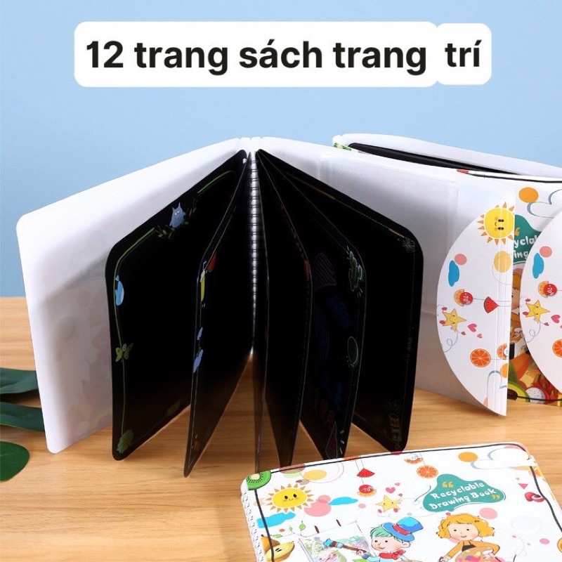 SÁCH VẼ XOÁ ĐƯỢC 12 TRANG CHO BÉ