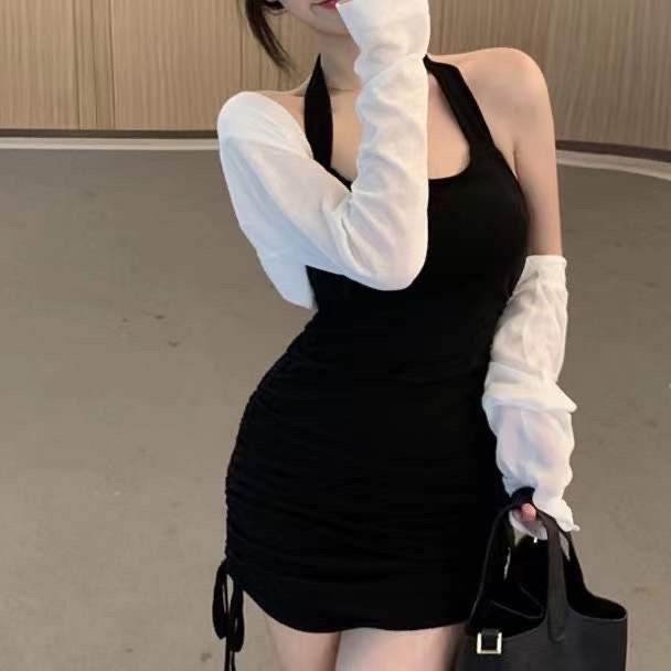 Đầm Ngắn Hai Dây Dáng Ôm Gợi Cảm Cho Nữ