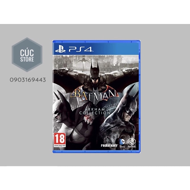 Đĩa chơi game PS4: Batman Arkham Collection