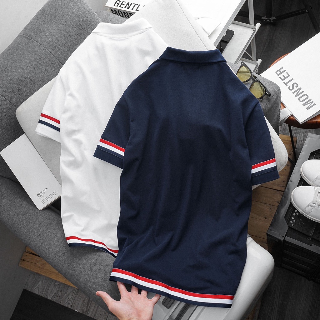 Áo thun POLO nam ngắn tay trơn ERIC HOME vải cá sấu cotton cao cấp sang trọng D365-TM23