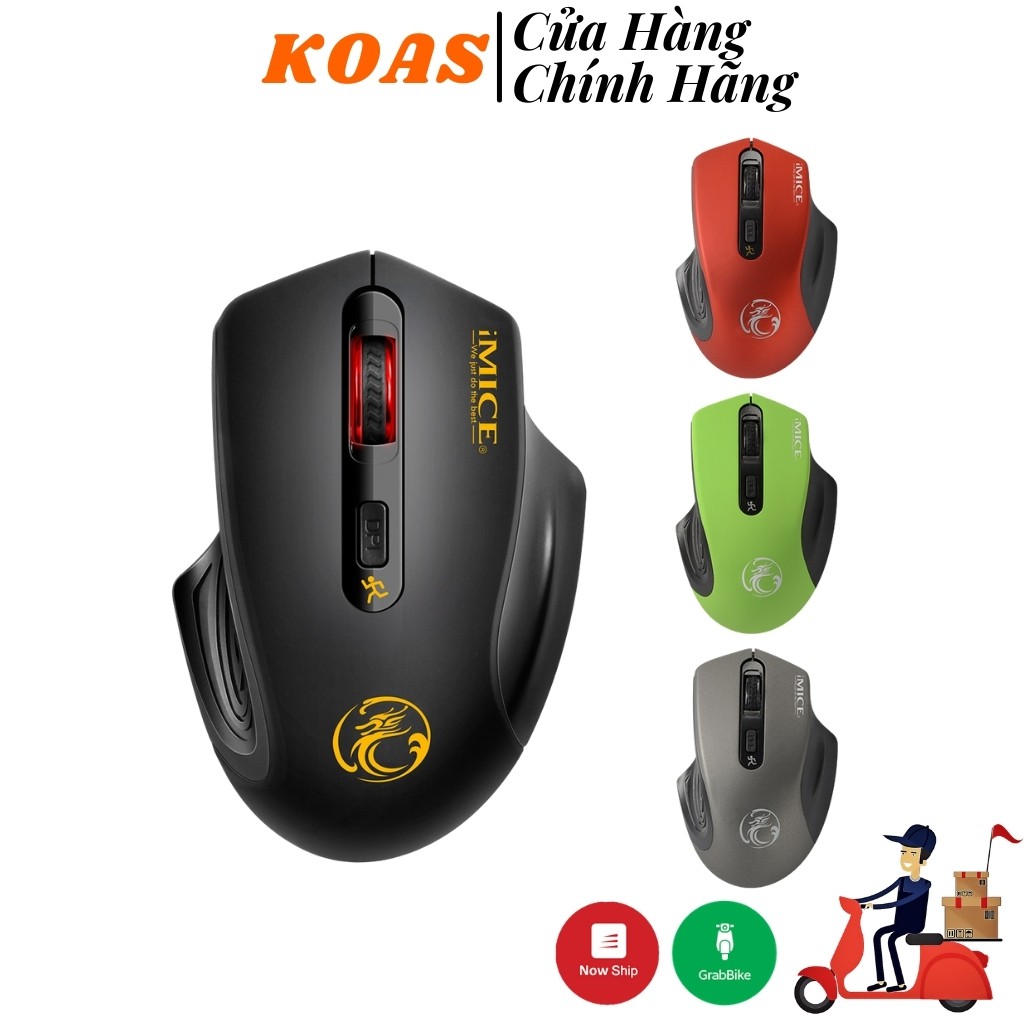 Imice E-1800 Cho Máy Tính Thu USB Không Dây Điều Chỉnh Được Chuột Trò Chơi