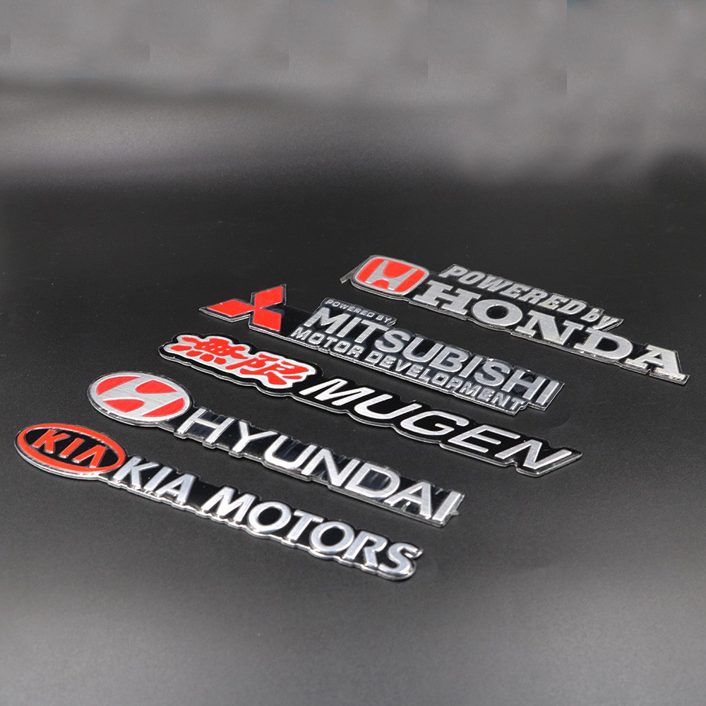 1 Logo dán trang trí cho xe hơi Honda Mitsubishi