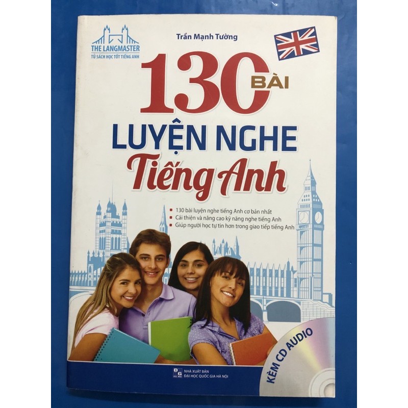 Sách- The Langmaster - 130 Bài Luyện Nghe Tiếng Anh (Kèm CD Audio)