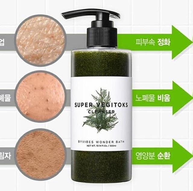 Sữa rửa rau củ mặt thải độc Super Vegitoks Cleanser 3 in 1
