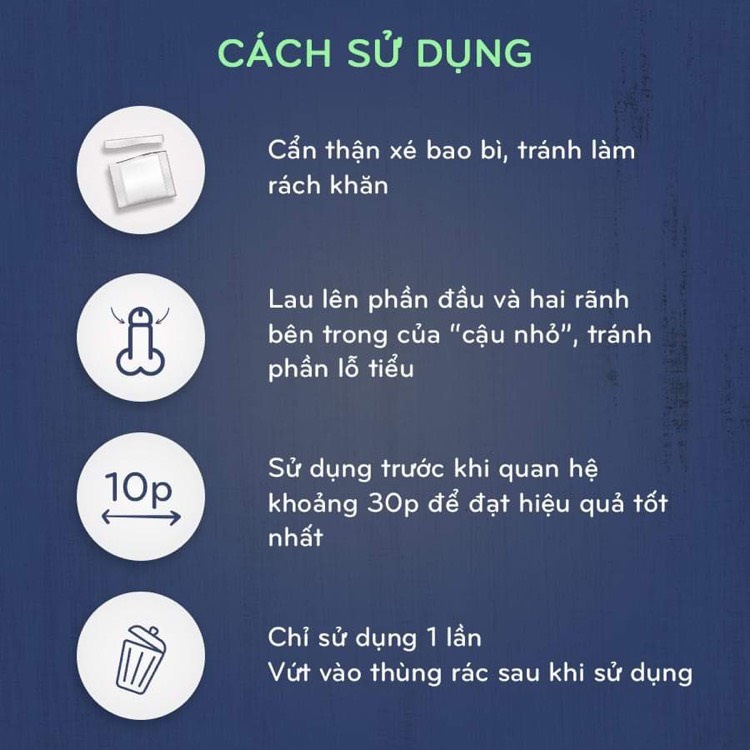 KHĂN LAU NAM GIỚI TĂNG CƯỜNG SINH LÝ KÉO DÀI THỜI GIAN V2JOY