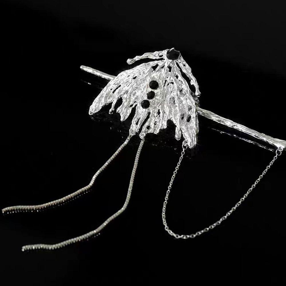 Kẹp Tóc Dây Xích Bằng Hợp Kim Phong Cách Retro Hàn Quốc Tinh Tế Cho Nữ