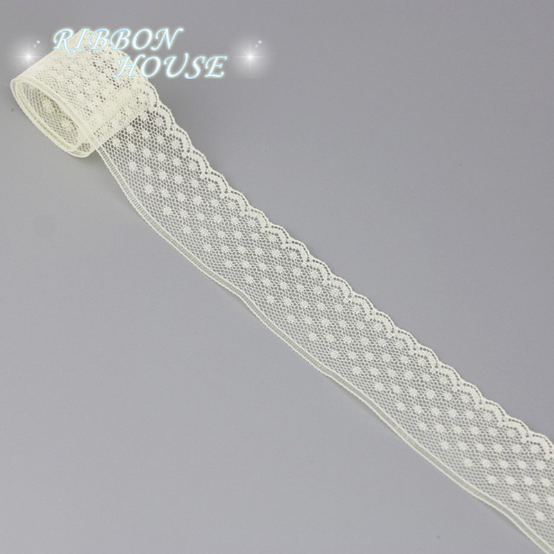 Cuộn Vải Ren 30mm Dài 10 Yard Dùng Gói Quà