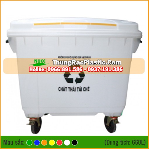 Thùng rác nhựa HDPE 660 Lít - Loại 1