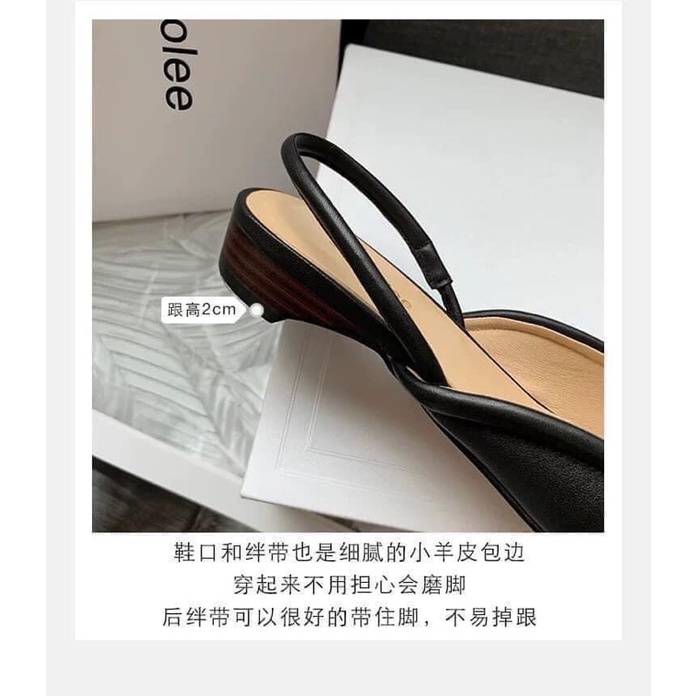 Giày sandal nữ mũi vuông quai sau hàng quảng châu