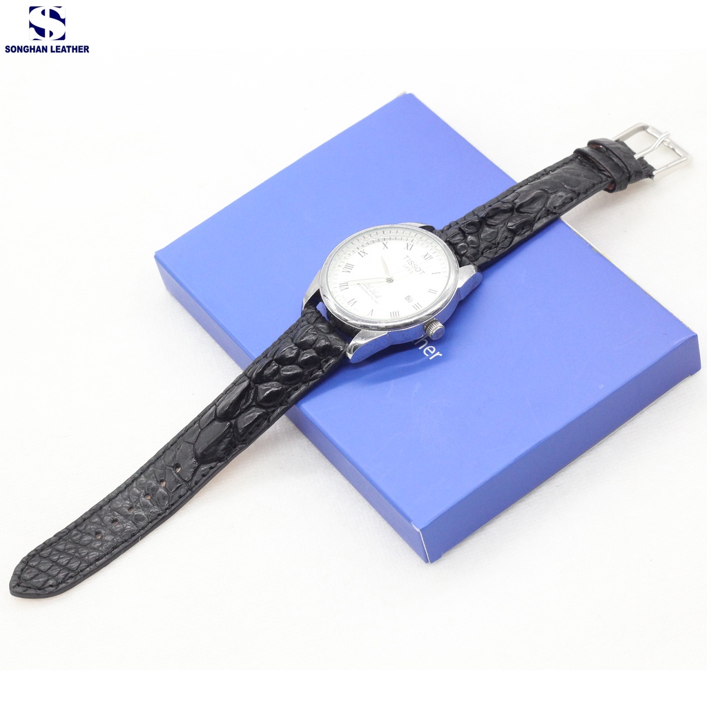 Dây Đồng Hồ Size 22mm,20mm, Dây Da Đồng Hồ Gai Chân Cá Sấu Gắn Chốt Thông Minh+Khóa Kim ,BẢO HÀNH 6 THÁNG