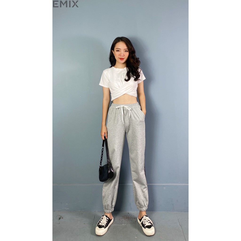 Quần thun 3 sọc bo chân EMIX