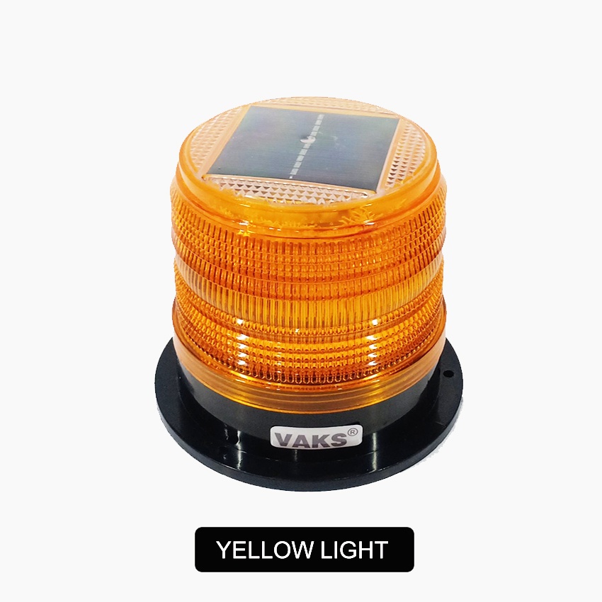 Đèn Chớp Flash Nhấp Nháy Cảnh Báo Nguy Hiểm - Năng Lượng Mặt Trời - VAKS-LSE - Có đế nam châm - Kín nước IP30