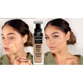 Kem Nền NYX Professional Makeup Can't Stop Won't Stop Full Coverage Foundation 30ml