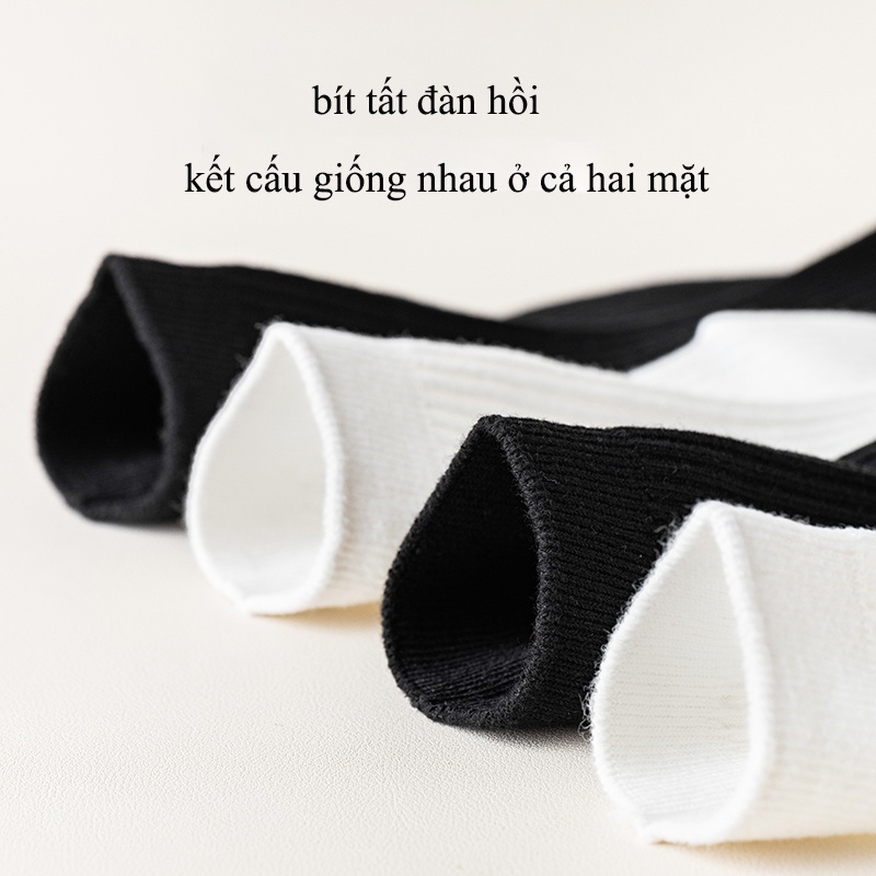 Vớ cotton dài trơn phong cách Lolita dành cho nữ trên đầu gối chất lượng cao
