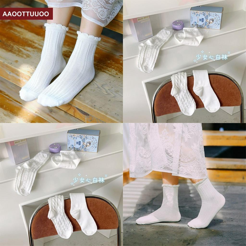 Vớ Trắng Đáng Yêu Phong Cách Nhật Bản