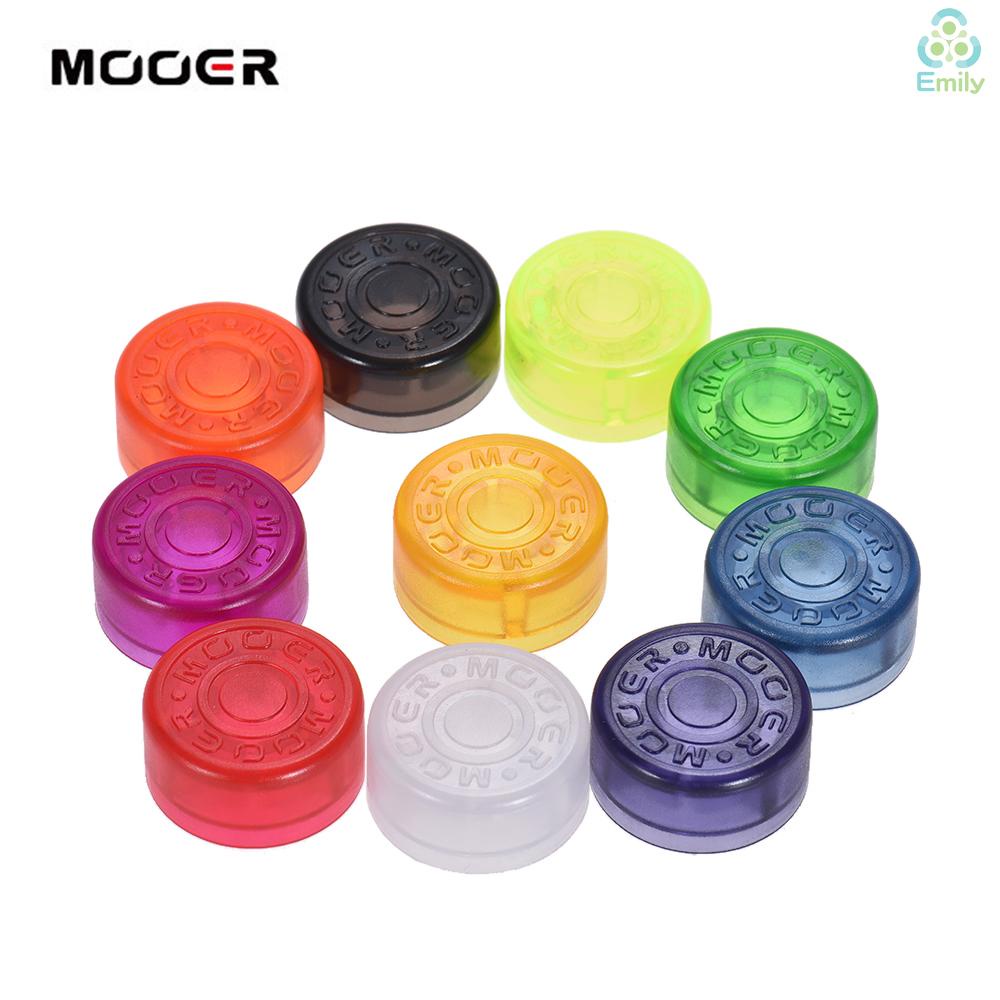 MOOER Set 10 phụ kiện bảo vệ bàn đạp hiệu ứng đàn ghita nhiều màu sắc