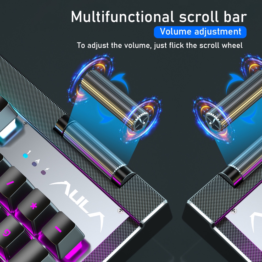 Bàn phím cơ và chuột máy tính AULA T610 không dây chơi game tích hợp sạc USB tiện lợi