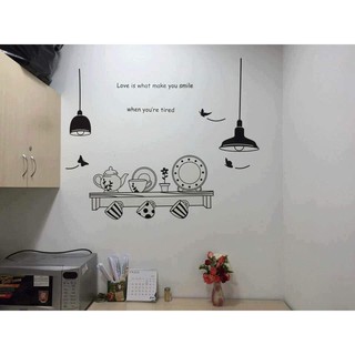 decal dán tường dán bếp