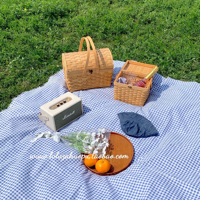 [FREE SHIP] Thảm picnic dã ngoại, vải nền chụp ảnh Caro Đa Màu Sắc Chất Vải Canvas Dày Dặn