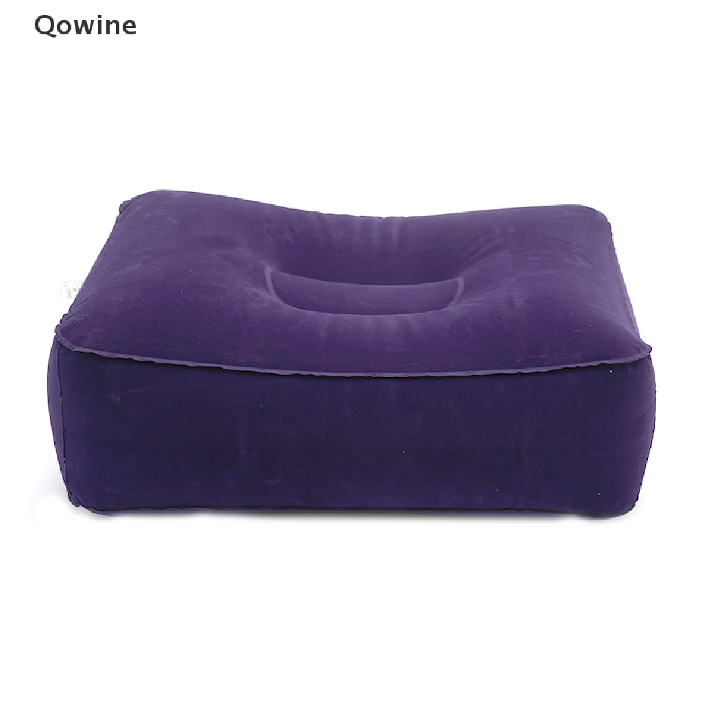 Gối kê chân bơm hơi bằng PVC mềm mại tiện dụng cho văn phòng/ du lịch