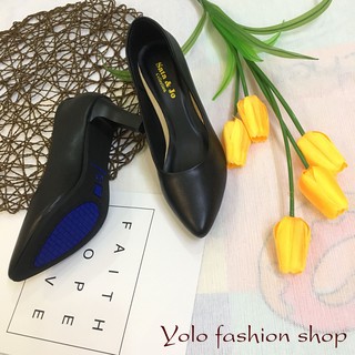 [HÌnh thật] GC71 Giày cao gót nữ da lì gót nhọn 7cm dáng basic