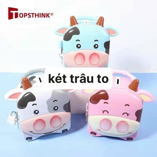 Két Sắt Mini Hình Trâu Tròn có khoá mini