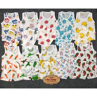 Bộ ba lỗ cotton giấy