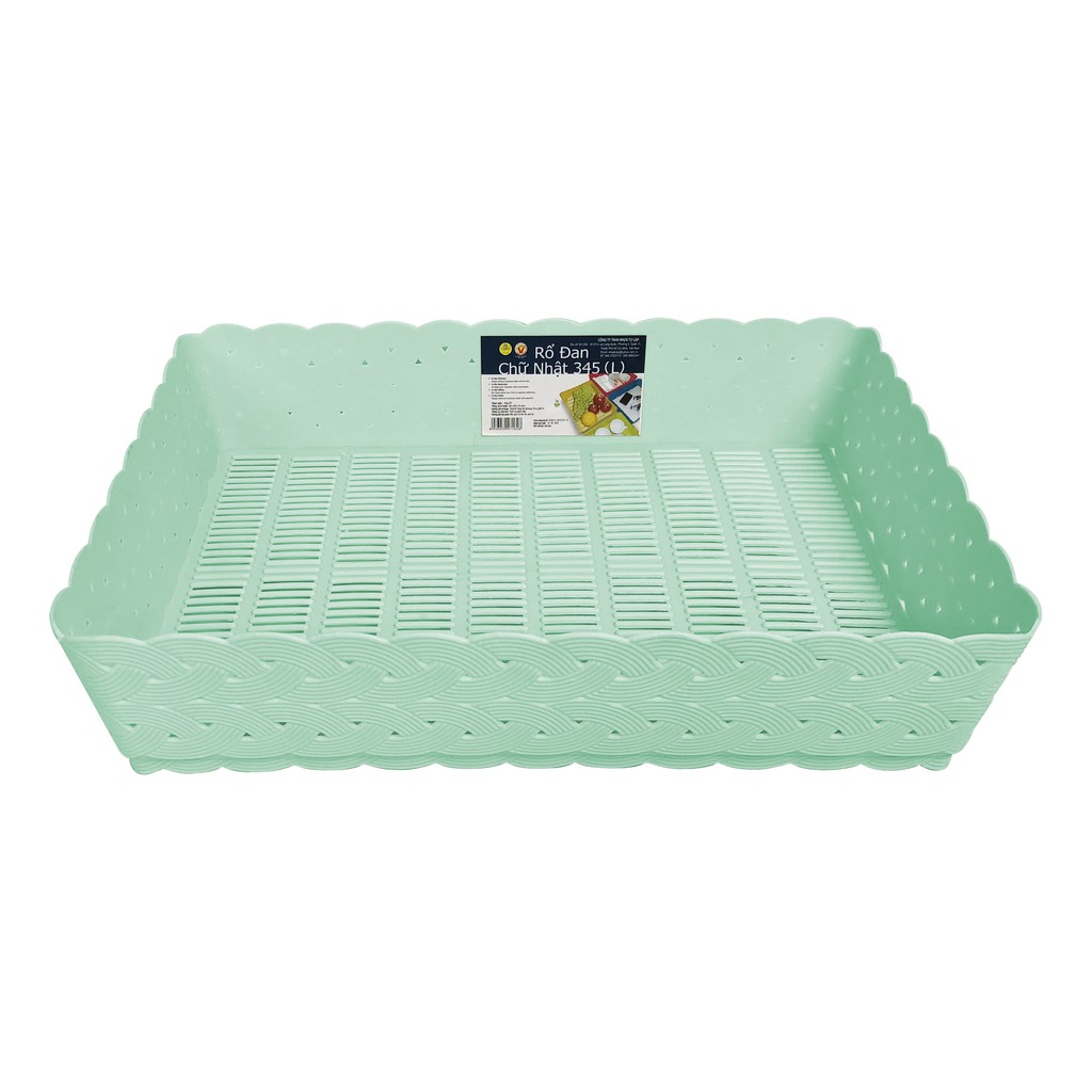 Rổ đan chữ nhật TỰ LẬP - TL345 - 32.5x.24.5x7.3cm