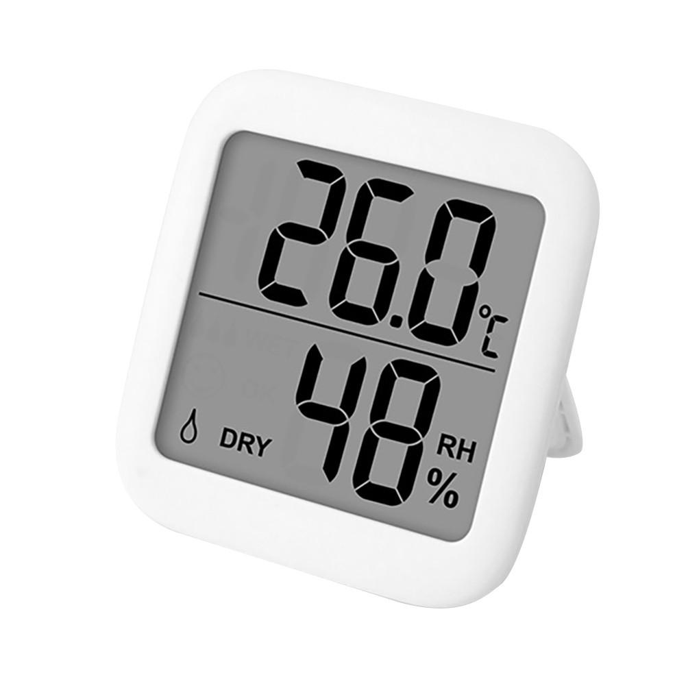 Đồng Hồ Đo Độ Ẩm / Nhiệt Độ Điện Tử Màn Hình LCD Kỹ Thuật Số Độ Chính Xác Cao Cho Phòng Bé 2020