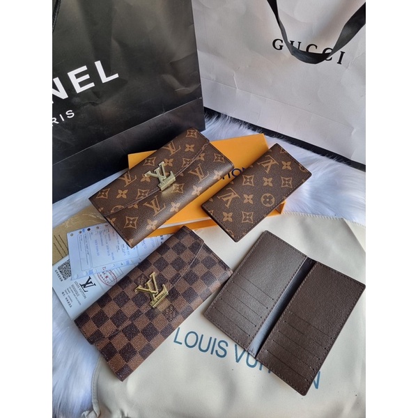 Set 2 ví l.v màu nâu supper fullbox