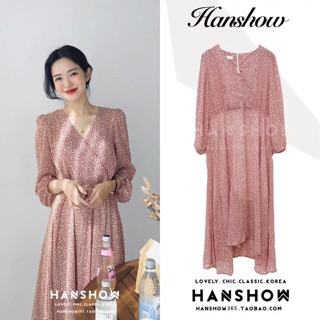 ORDER Váy hoa nhí vintage cổ V