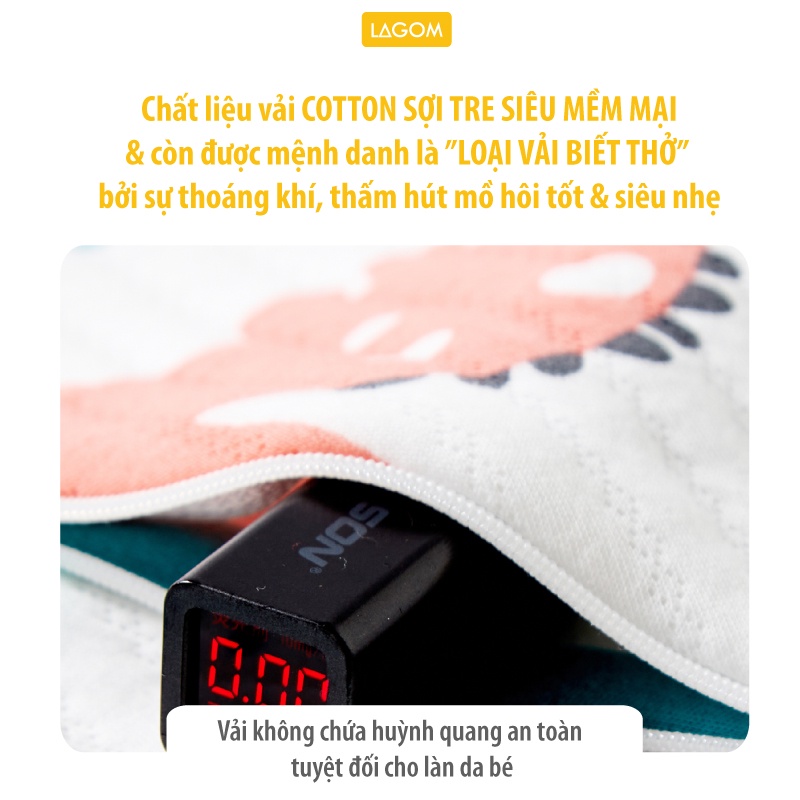 Túi Ngủ Cho Bé Mùa Đông Cotton Trần Bông Ấm Áp | Túi Ngủ Trẻ Em Cao Cấp