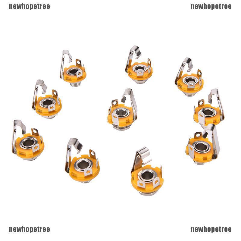 Bộ 10 Jack Cắm mono Cho Guitar Đường Kính Trong