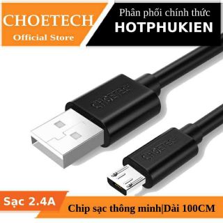 Dây cáp sạc micro usb hiệu choetech s-mt009 - hàng chính hãng